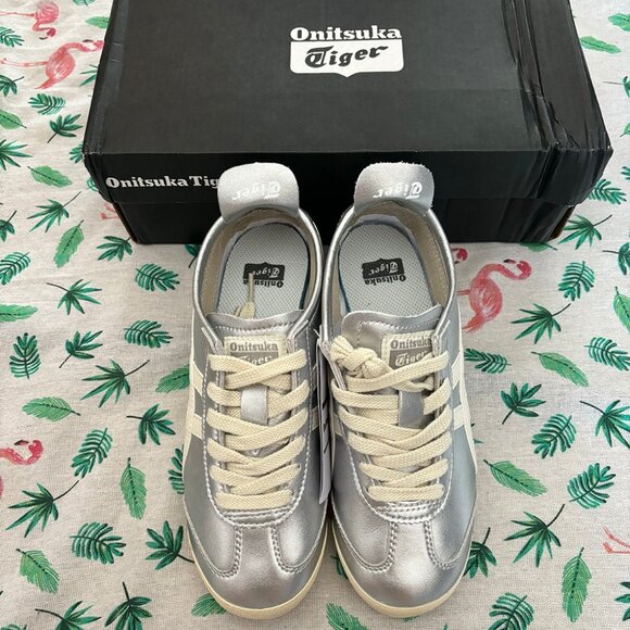 Onitsuka Tiger by Asics Shoes - Onitsuka Tiger Mexico 66 Silver Unisex Sneakers